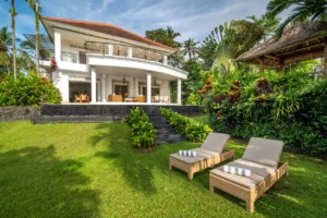 villa tau exterior sunbed